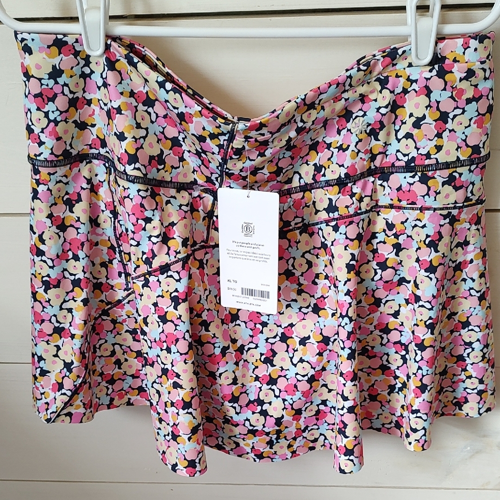 NEW w/Tags!  Athleta Floral 13.5" Tennis Skort